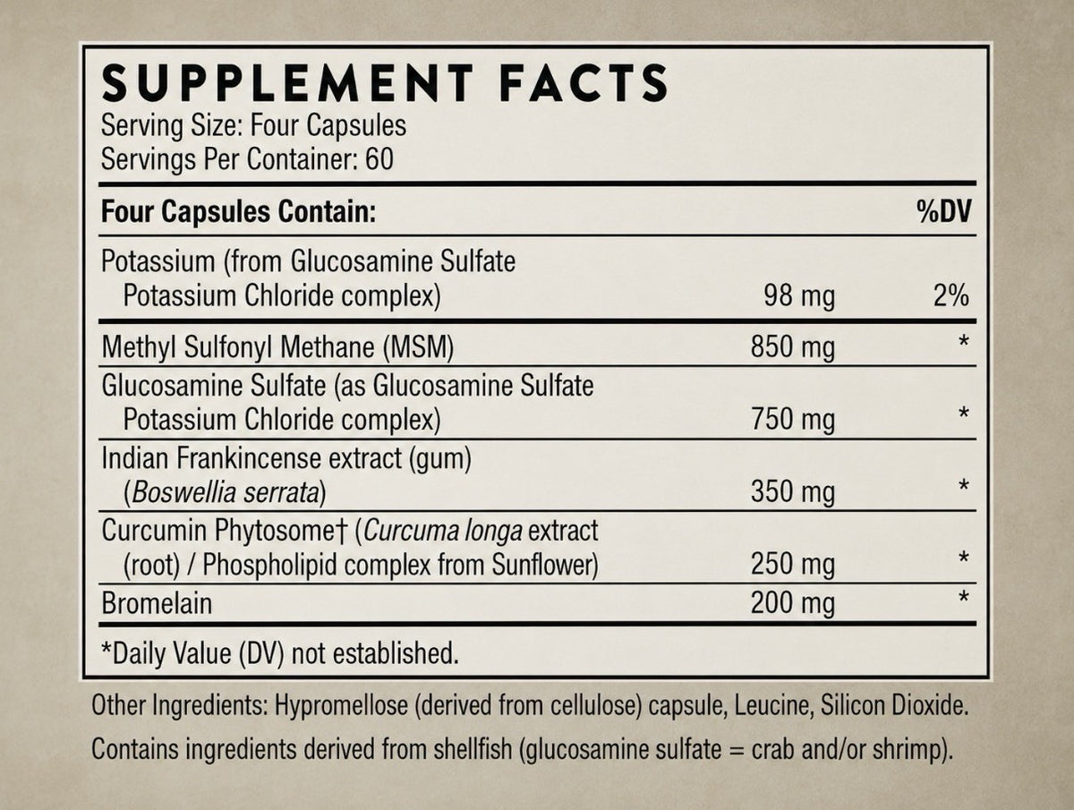 THORNE Joint Support Nutrients Dietary Supplement 240 Capsules