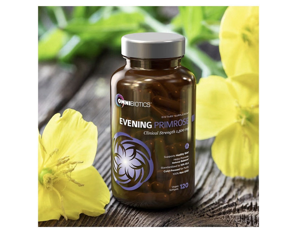 OmniBiotics Evening Primrose Oil Organic Clinical Strength Woman Hormone Balance