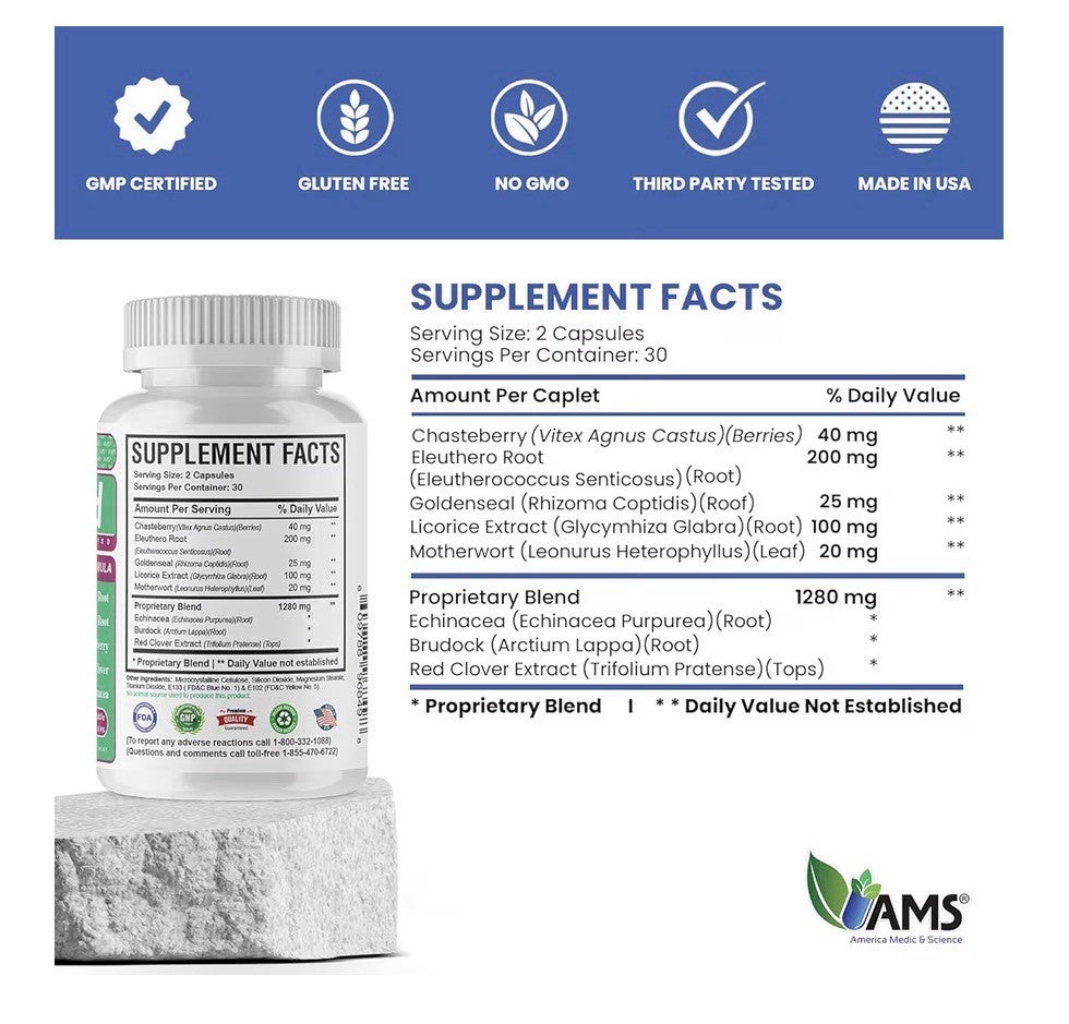America Medic & Science FibroMed For Women Hormonal Balance Reproductive Health