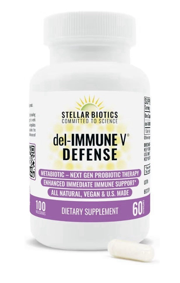 Del-Immune V Defense by Stellar Biotics Natural Immune Support Gut Health 60cap