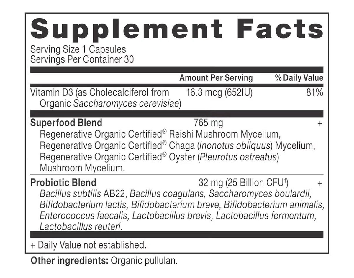 Ancient Nutrition Regenerative Organic Certified Women 50+ Probiotics 30Capsules