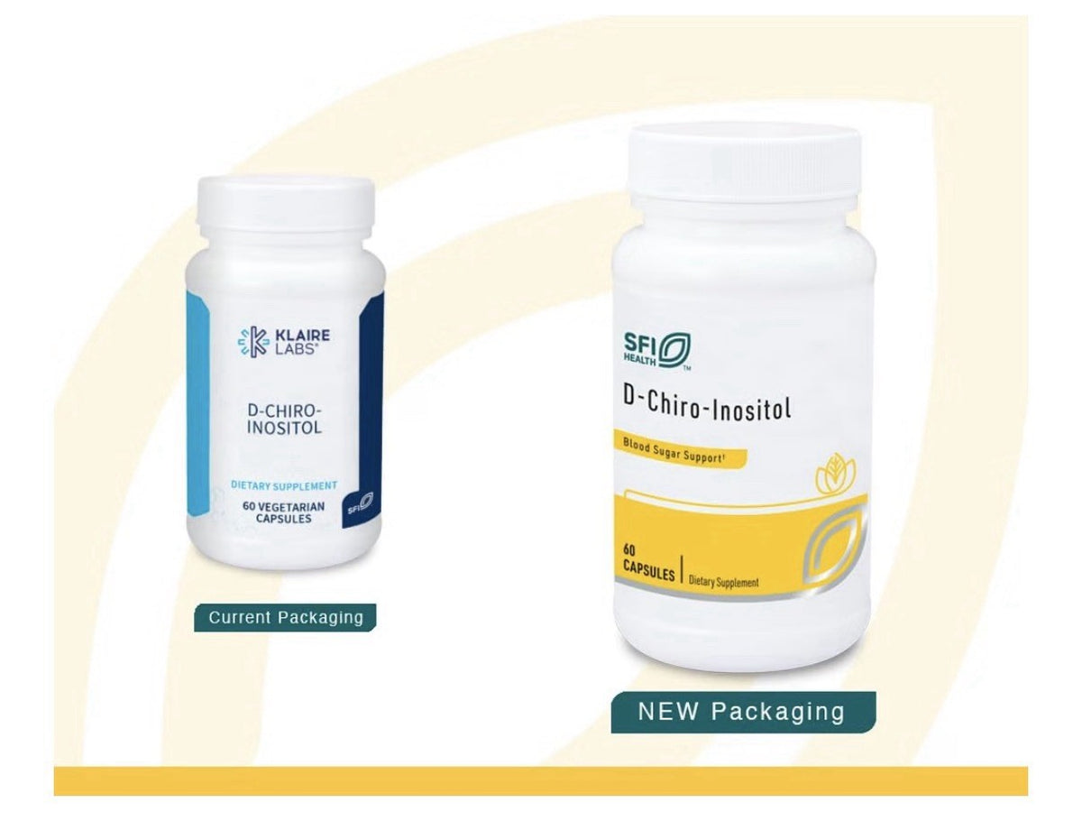 SFI Health D-Chiro-Inositol Blood Sugar Support 150 mg Hypoallergenic 60 Capsule