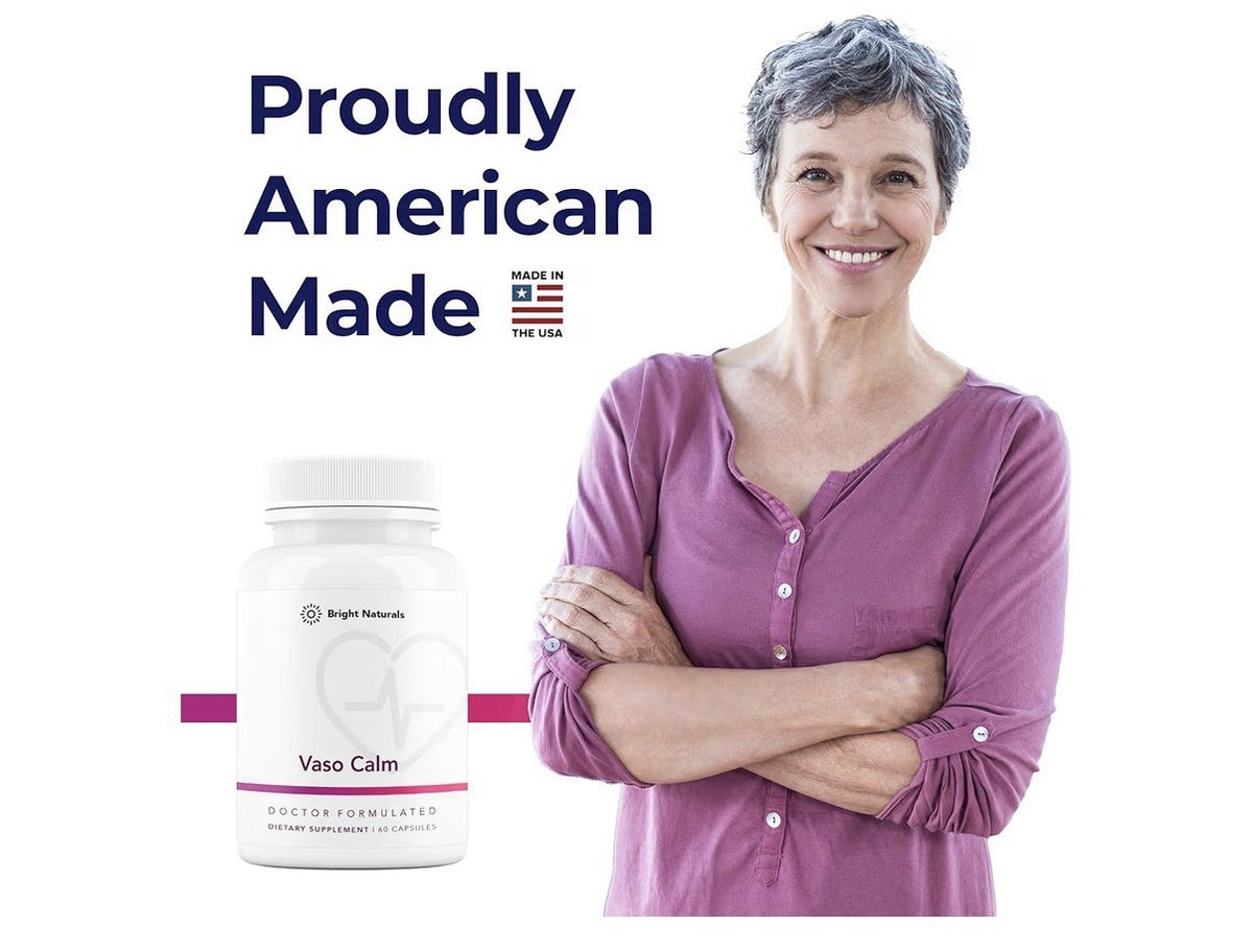 Bright Naturals Vaso Calm Healthy Blood Balance Supplement 60 Capsules