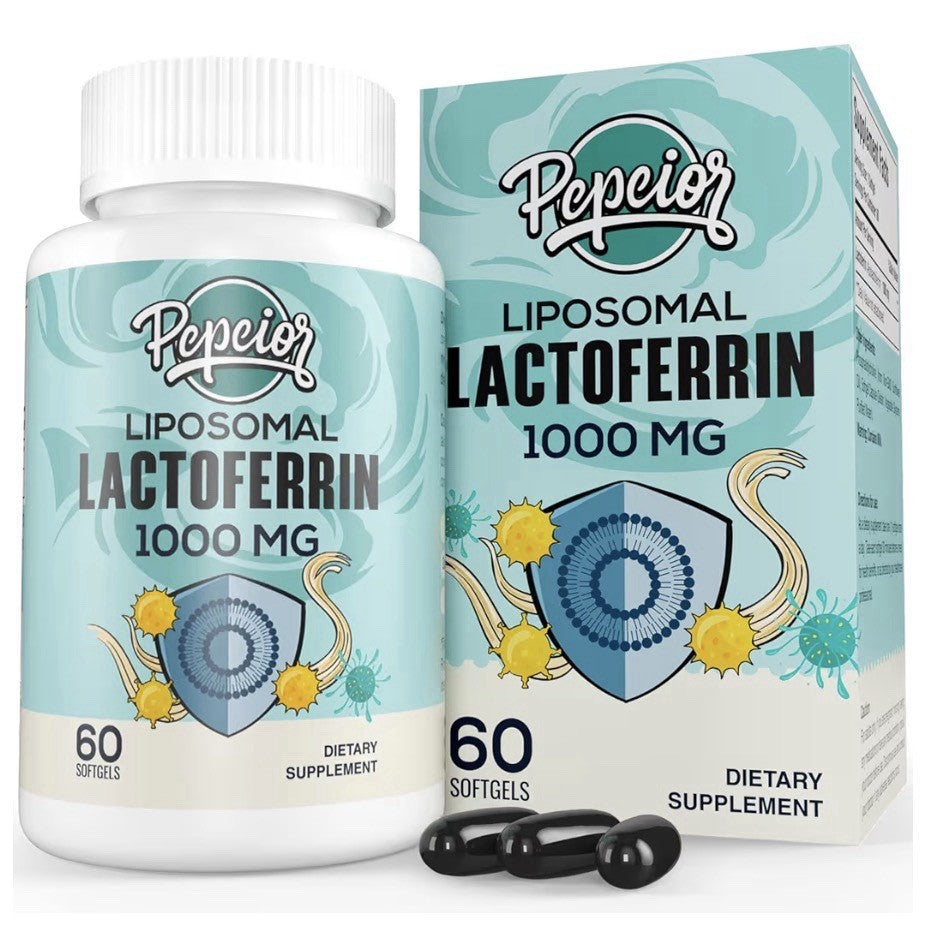 2 Packs Pepeior Liposomal Lactoferrin 1000mg Higher Absorption for Iron Immune