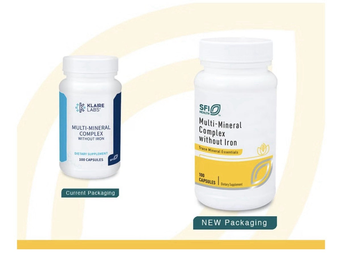 SFI Health Multi-Mineral Complex Without Iron Trace Mineral Essentials 100 Caps