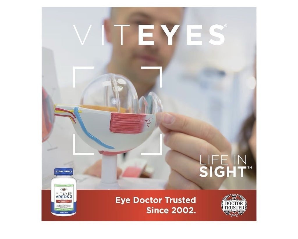 Viteyes AREDS 2 + CoQ10 Eye + Heart Health Eye Health Supplement 100 Softgels