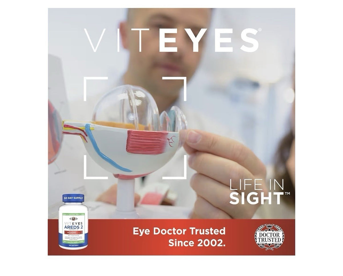 Viteyes AREDS 2 + CoQ10 Eye + Heart Health Eye Health Supplement 100 Softgels