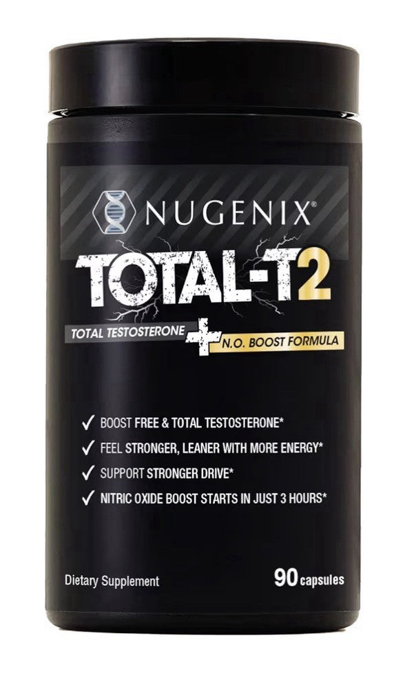 2 Pack Nugenix Total-T2 Total Testosterone Booster Nitric Oxide Booster for Men