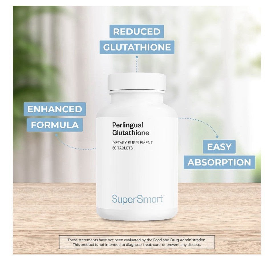 Supersmart Perlingual Glutathione Easy Absorption Enhanced Glutathione 90Tablets