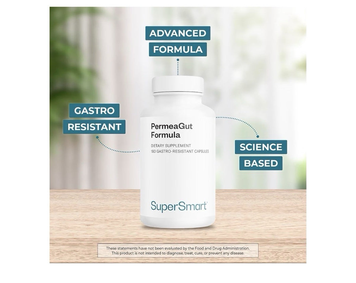 Supersmart PermeaGut Formula with L-Glutamine 180 Gastro-Resistant Capsules