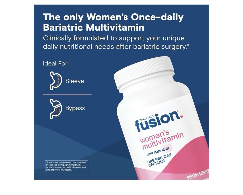Bariatric Fusion Women’s Multivitamin One Per Day  with Iron 90 Capsules