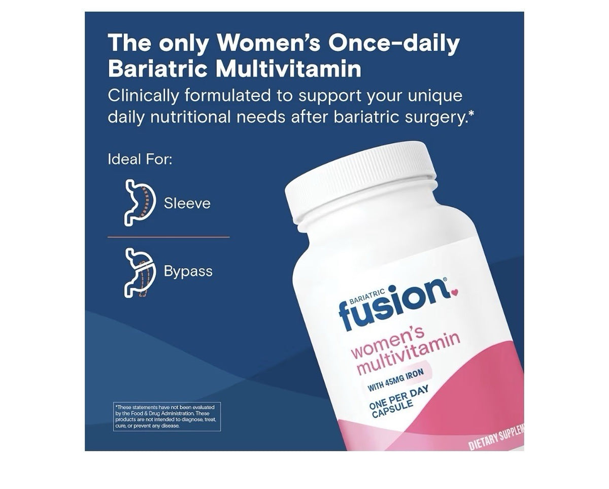 Bariatric Fusion Women’s Multivitamin One Per Day  with Iron 90 Capsules