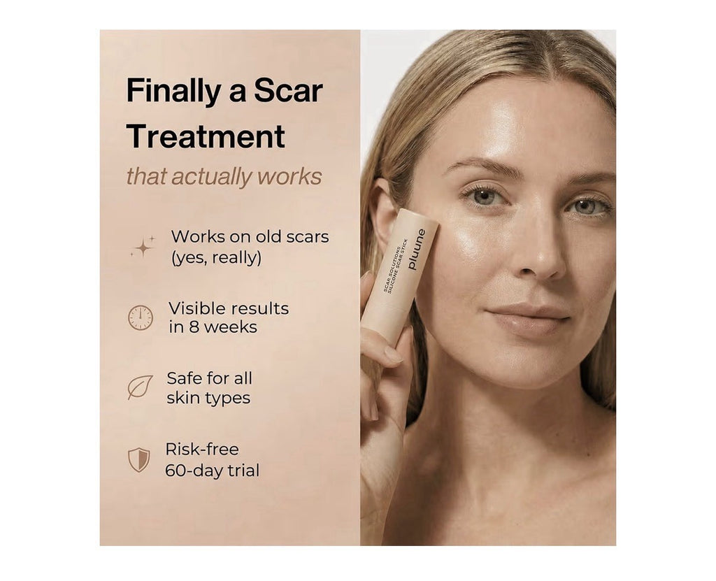 Pluune Scar Solutions Silicon Scar Stick Old Scars Acne & Stretch Marks 2 Sticks