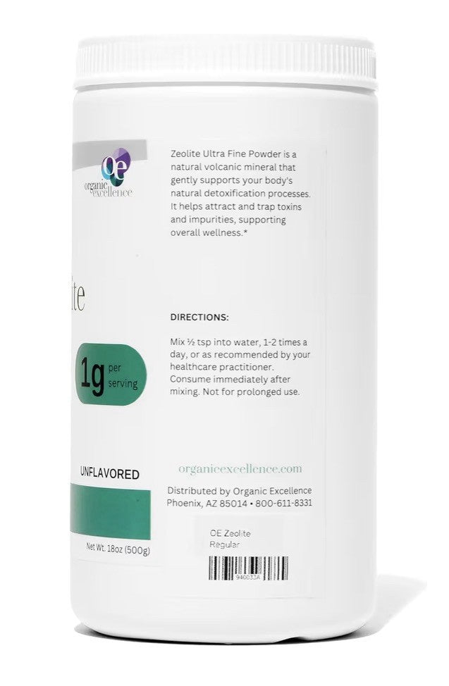 Organic Excellence Zeolite Clinoptilolite Powder Pure Micronized Mineral 500gram