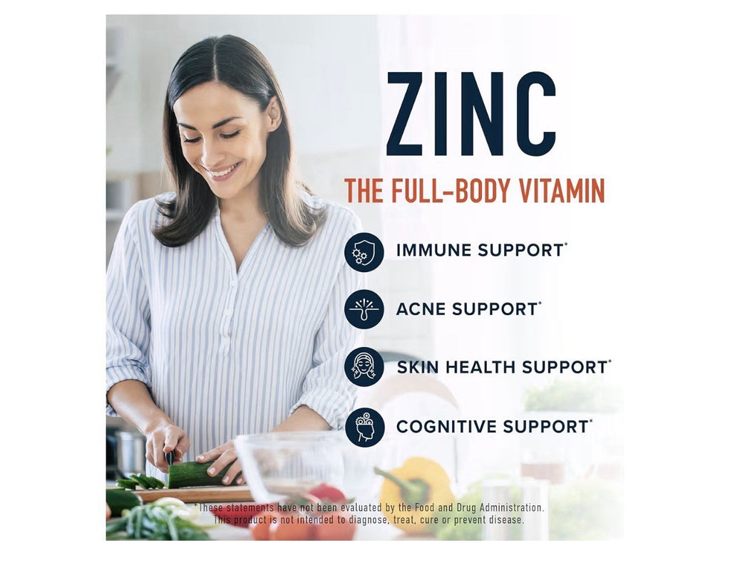 SMNutrition Zinc Supplement Microbeadlets with Copper for Immune Support 60 Caps