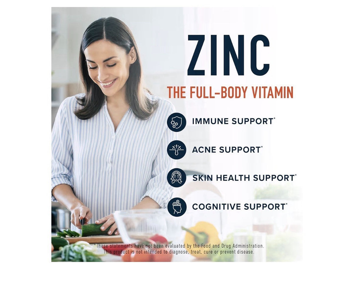 SMNutrition Zinc Supplement Microbeadlets with Copper for Immune Support 60 Caps