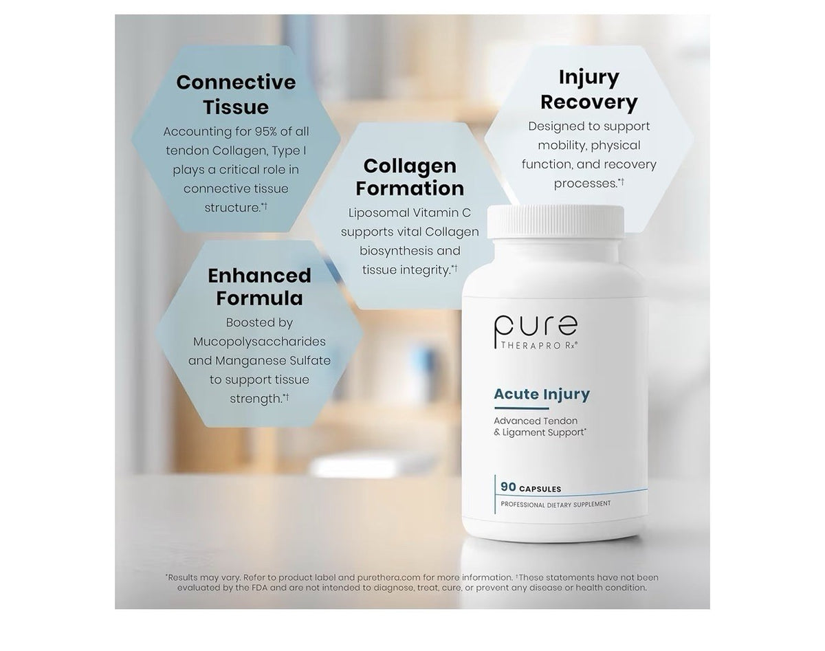Pure Therapro Rx Acute Injury Tendon & Ligament Support Physical Function 90caps