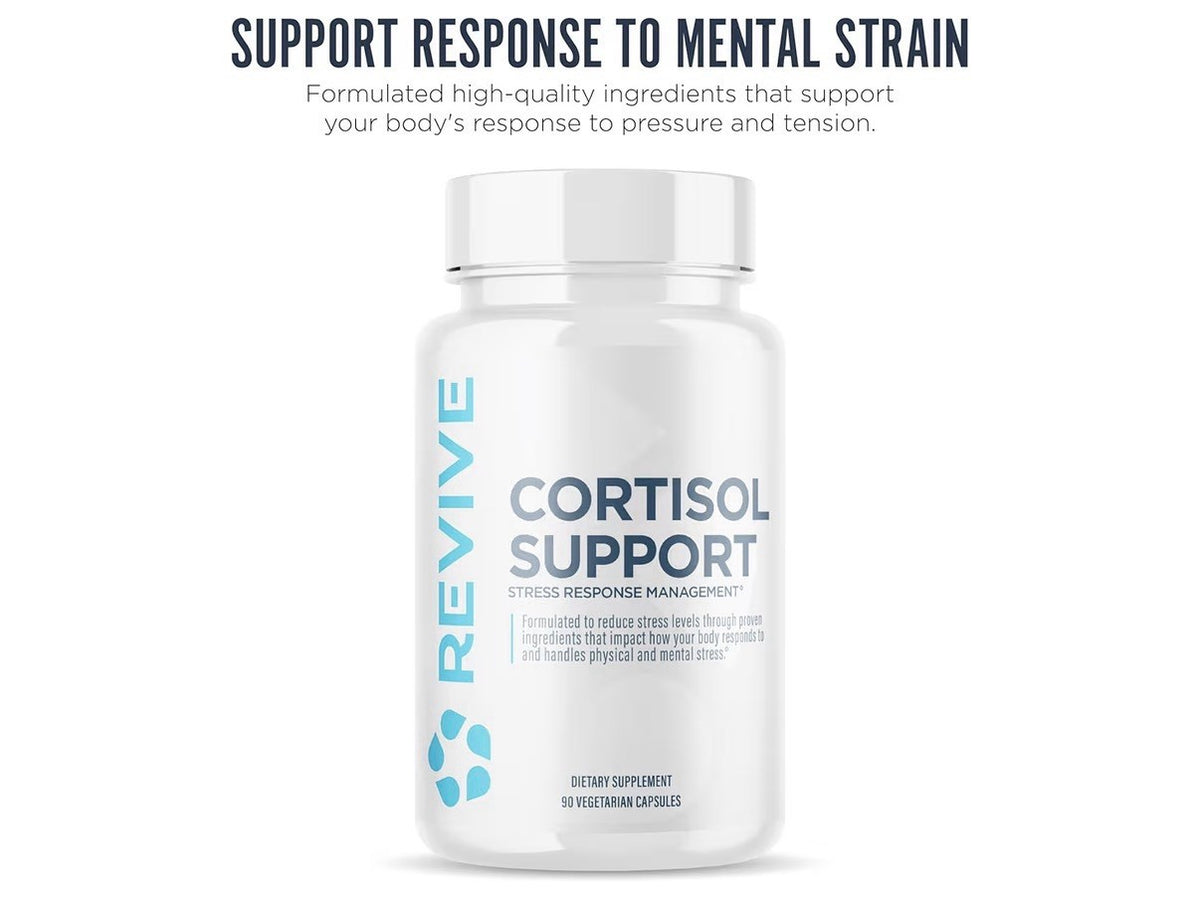 Revive Cortisol Support Supplement Support Health Stress Energy Fatigue 90 Caps