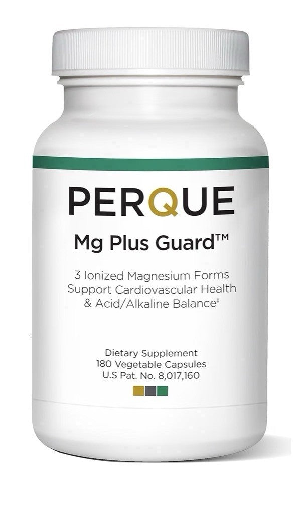 PERQUE Mg Plus Guard Support Cardiovascular Health 180 Vegetable Capsules