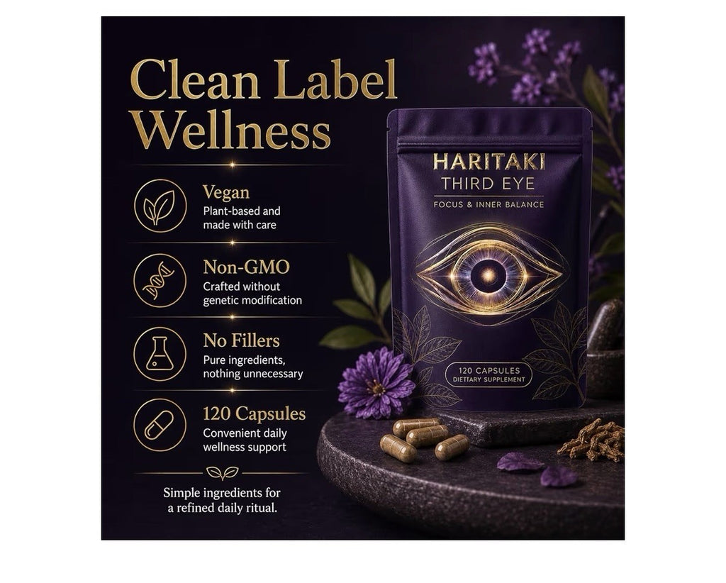 Haritaki Third Eye Focus & Inner Balance Terminalia Chebula Fruit Extract 120cap