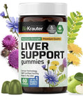 BIO KRAUTER 9 Liver Support Gummies Detox With Milk Thistle 60 Gummies