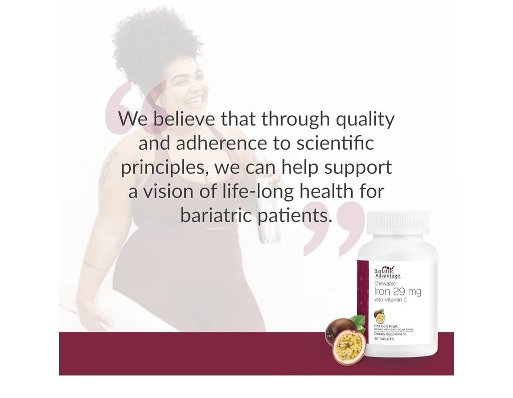 Bariatric Advantage Chewable Iron 29 mg for Bariatric Surgery Patients 90Tablets