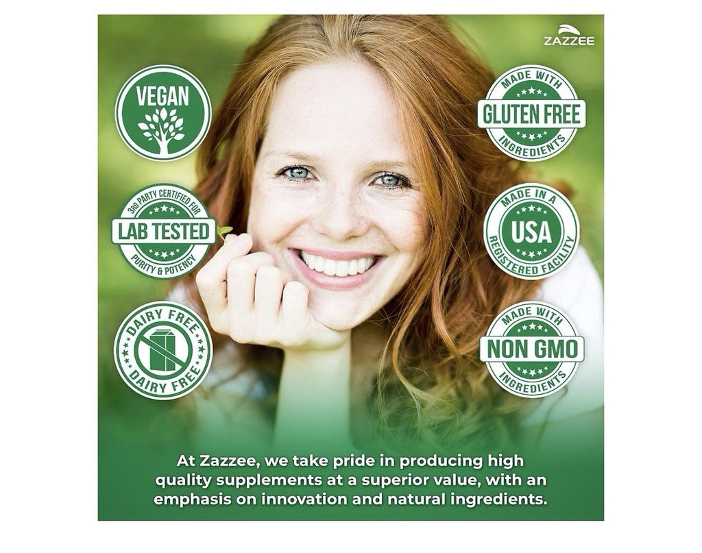 Zazzee Dandelion Root Digestive Water Balance Liver Support 6 Month Supply 180ca