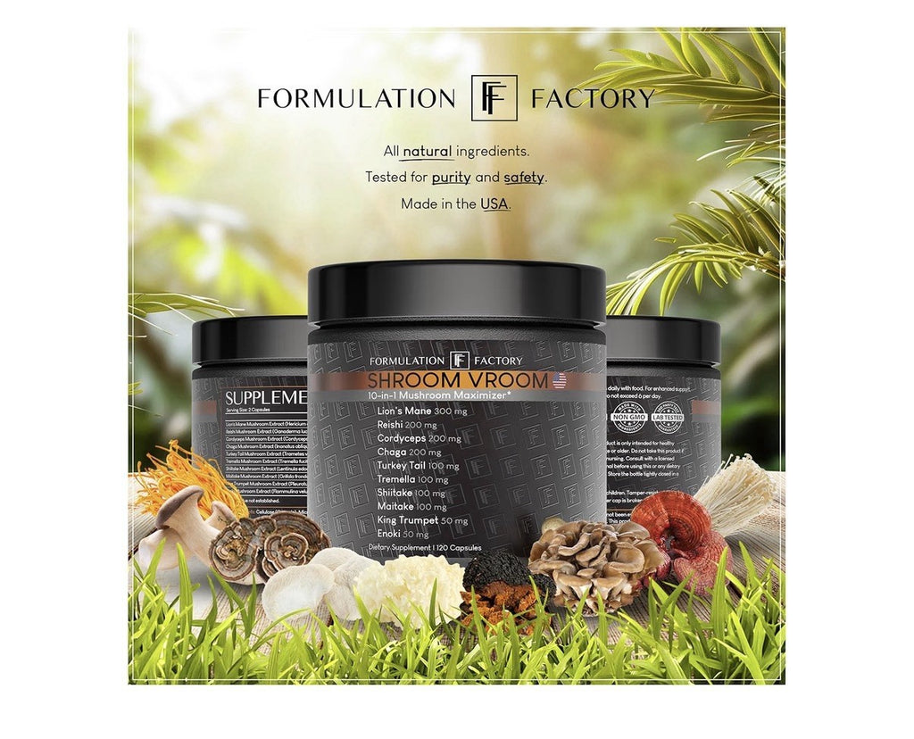 Factory Formulat Shroom Vroom 10-in-1 Mushroom Maximizer 2 Month Supply