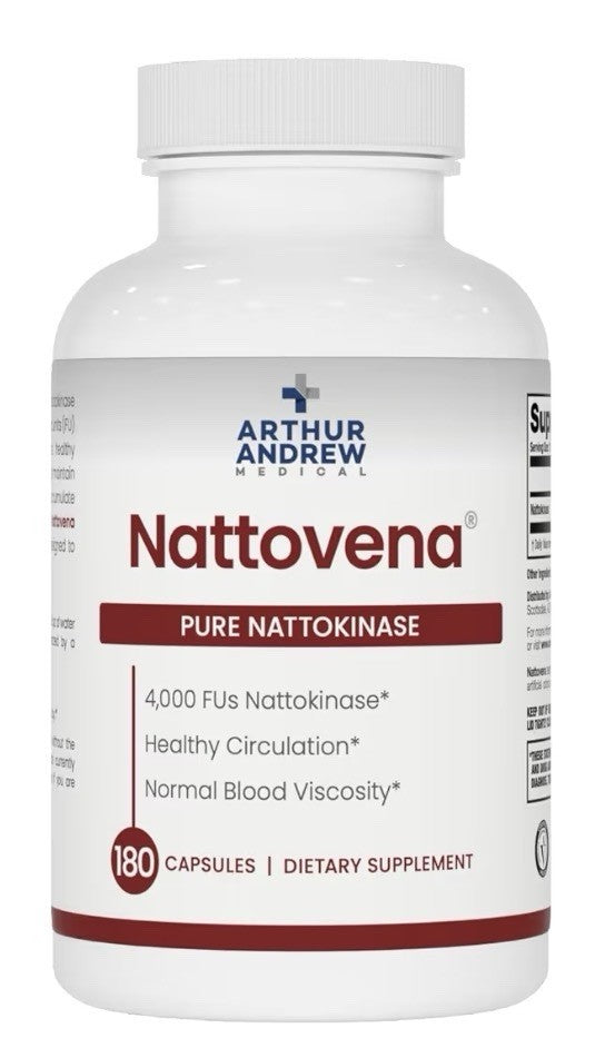 Arthur Andrew Medical Nattovena Pure Nattokinase Circulatory Heart Health 180cap