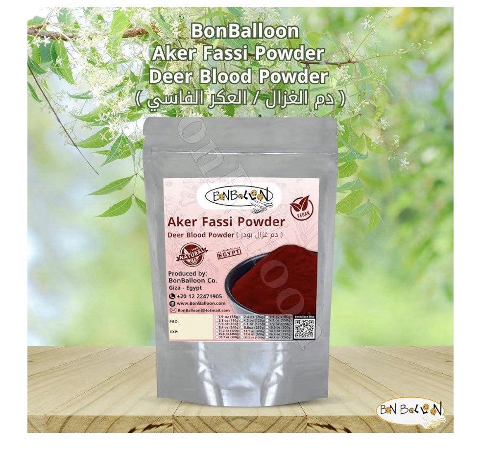 Aker Fassi Powder Pure Deer Blood Magic Dry Dried Herbal natural Halal 17.64oz