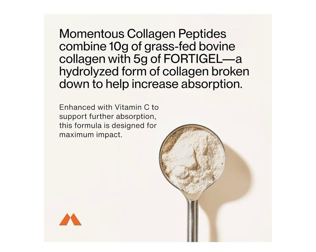 Momentous Collagen Peptides Joint & Bone Health Soft Tissue Support 507g Powder
