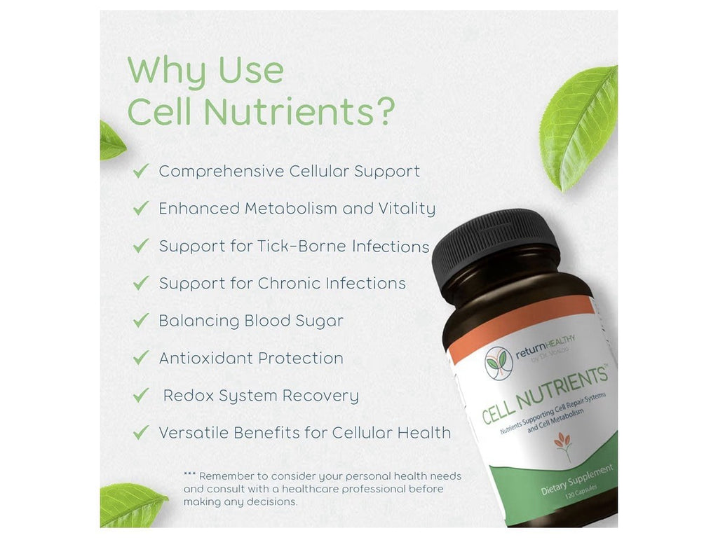 Return Healthy Cell Nutrients Support Cell Repair Systems, Cell Metabolism 120ca