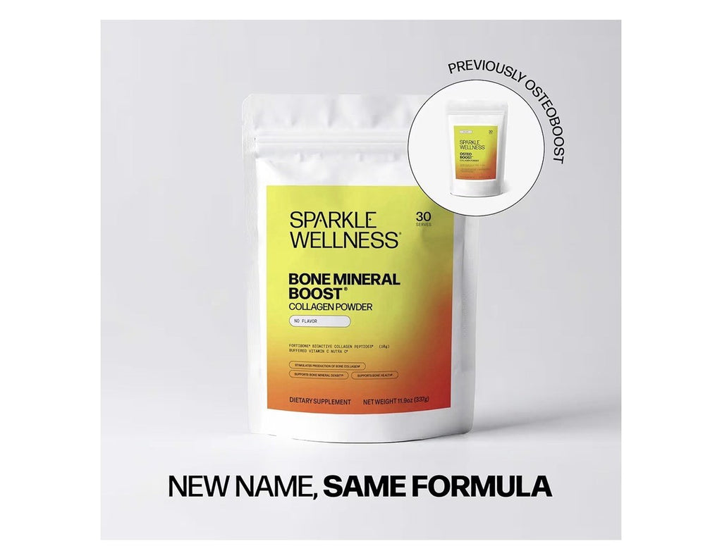 Sparkle Wellness Bone Mineral Boost Collagen Powder Bone Health Mixed Berry
