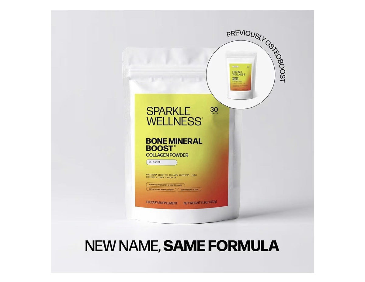 Sparkle Wellness Bone Mineral Boost Collagen Powder Bone Health Mixed Berry