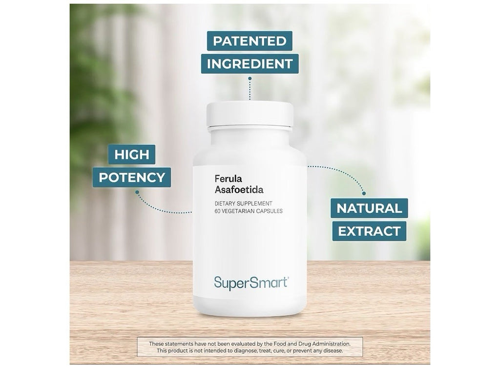 Supersmart Ferula Asafoetida 500mg per Day 60 Vegetarian Capsules