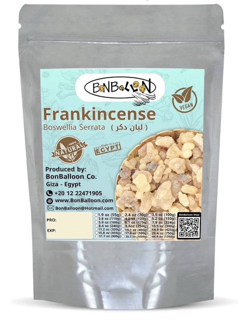 Egyptian Frankincense Gum Premium Natural Raw Rock Herb Pure Dried 6oz