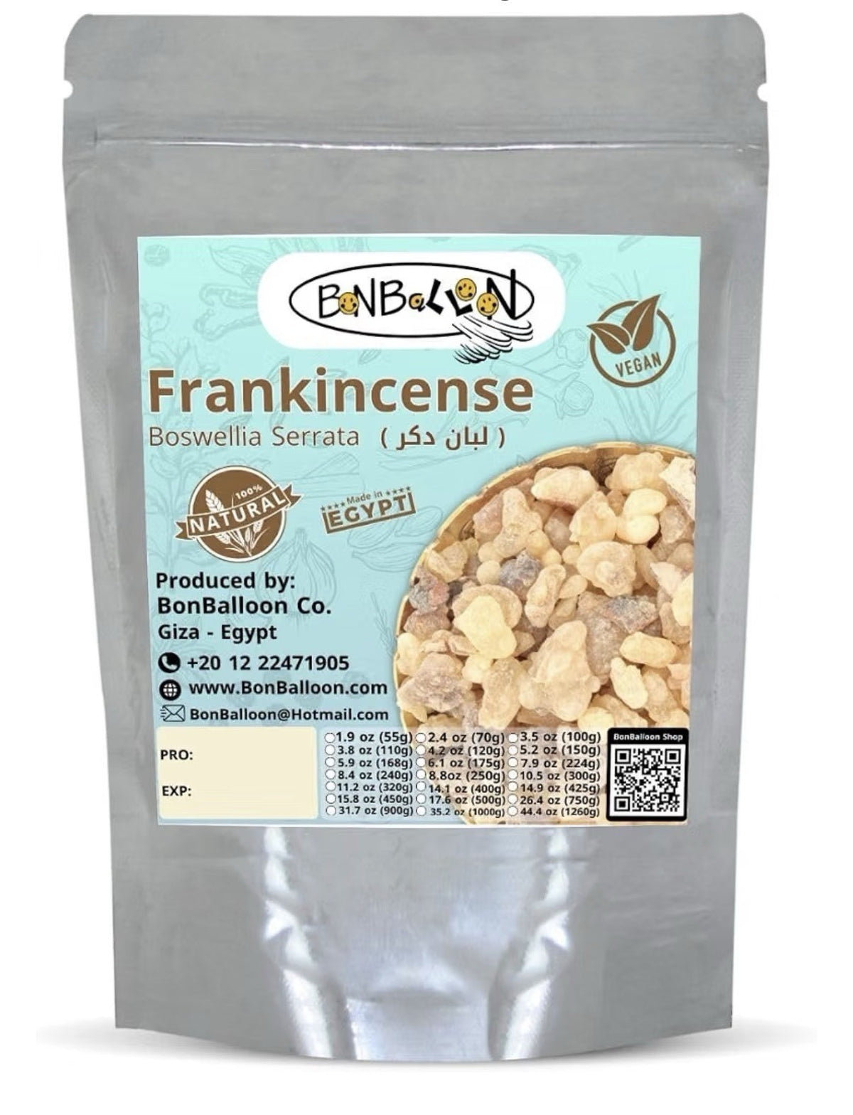 Egyptian Frankincense Gum Premium Natural Raw Rock Herb Pure Dried 6oz