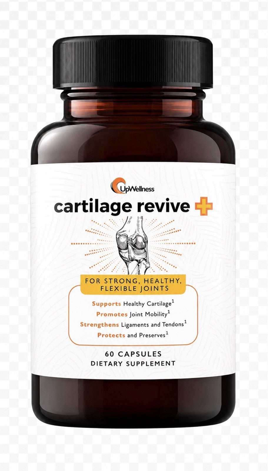 UpWellness Cartilage Revive + Strong Healthy Flexible Joints Women & Men 60 Caps