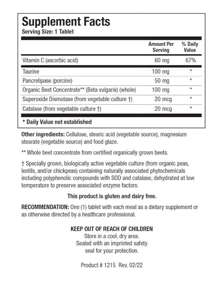 Biotics Research Beta TCP Natural Nutritional Bile Liver Cholesterol Support 90T