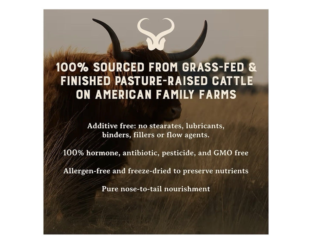 HEART & SOIL Pure American Liver Supplement Grass Fed Finished Beef Liver 180cap