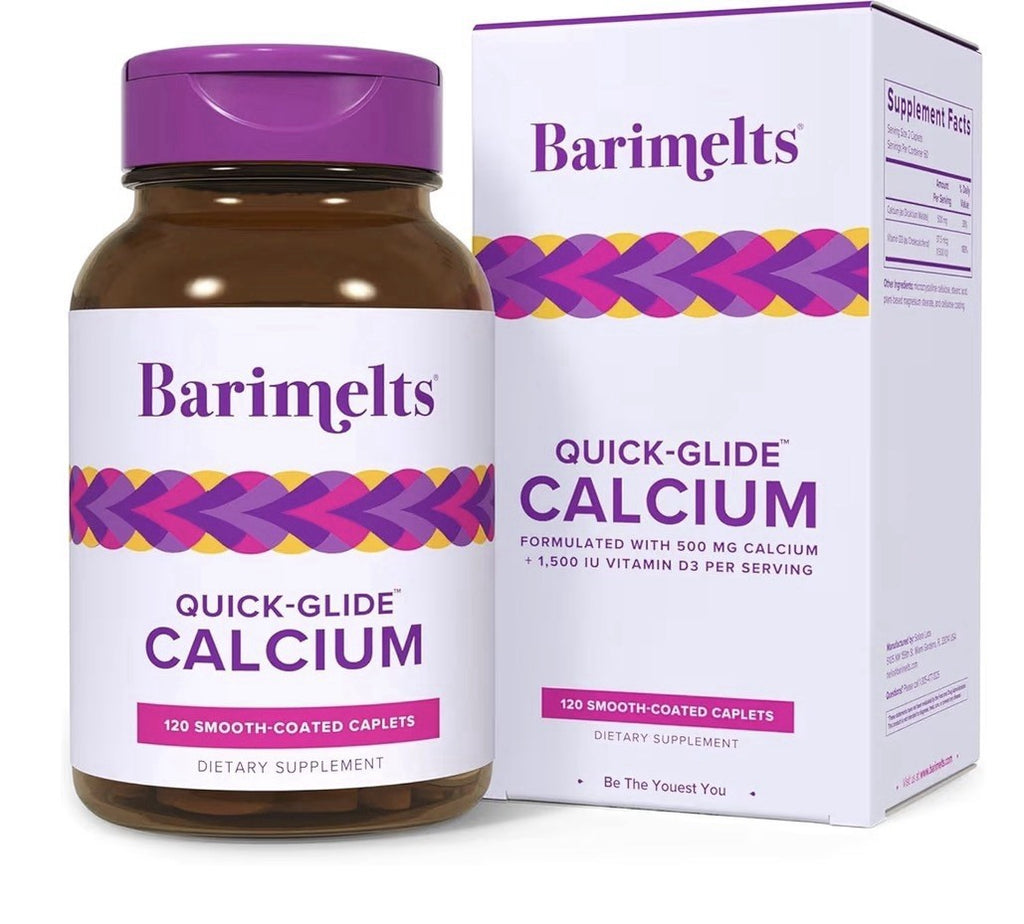 3 Pack Barimelts Quick-Glide Calcium W/ Vitamin D3 Women After Bariatric Surgery