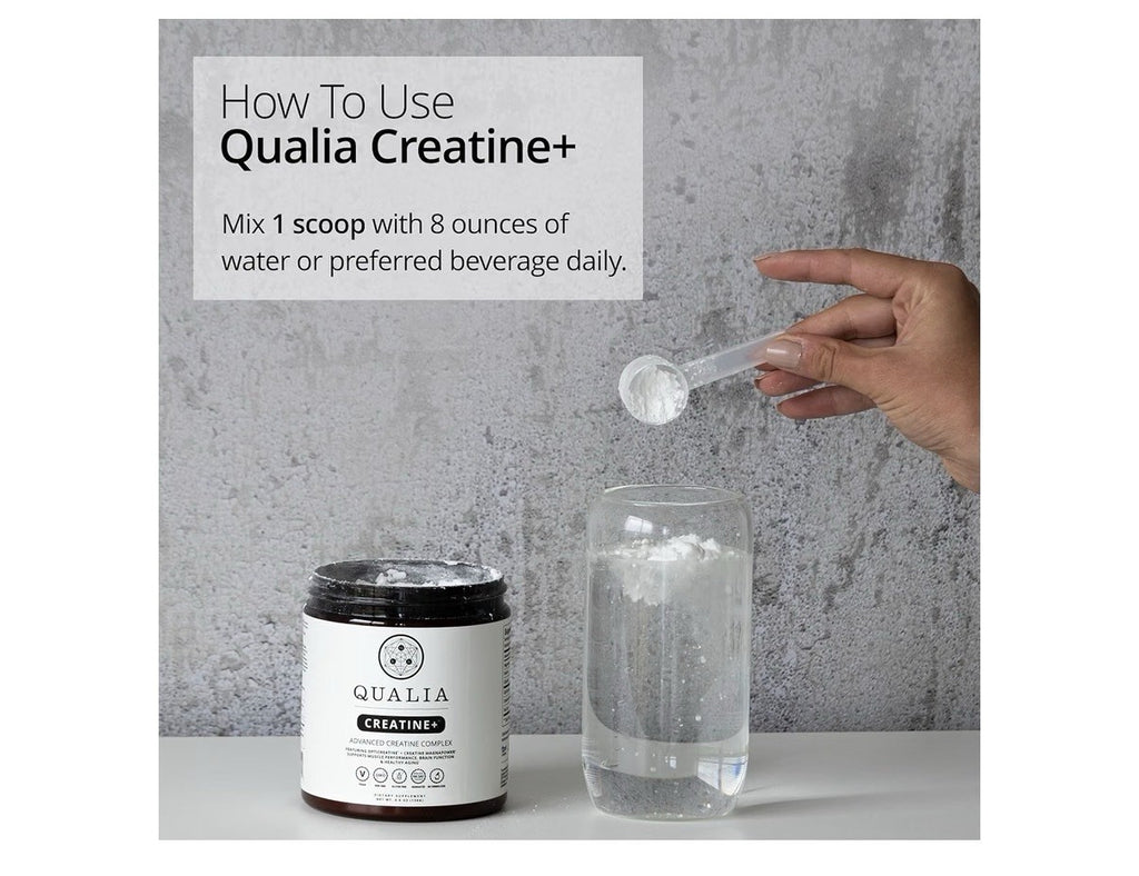 Qualia Creatine+ Advanced Creatine Complex Muscle Performance Health Aging 4.6oz