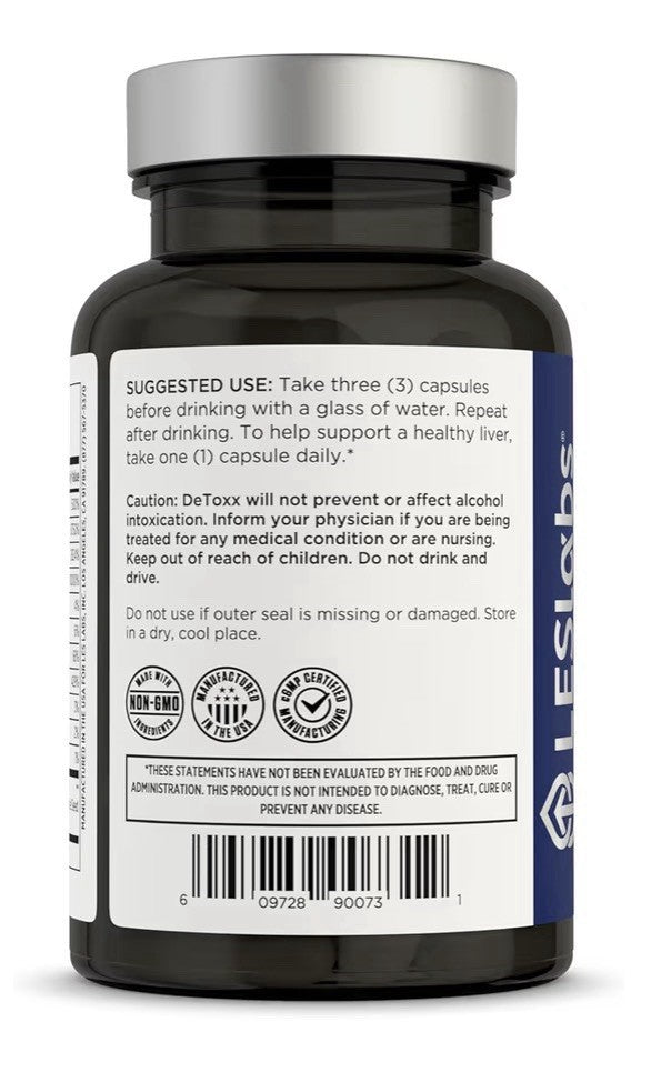 LES Labs DeToxx Better Mornings Liver Glutathione Support Electrolyte 60capsules