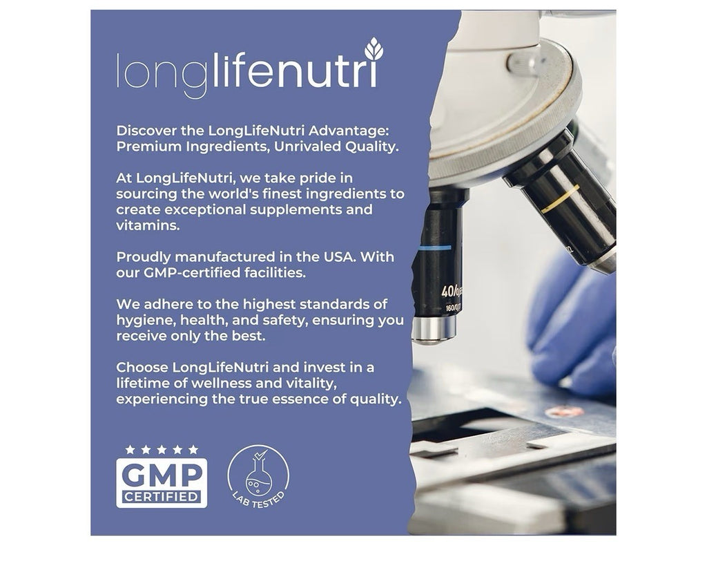 LongLifeNutri NeuroPEA PEA + Luteolin Formula Palmitoylethanolamide 180 Capsules