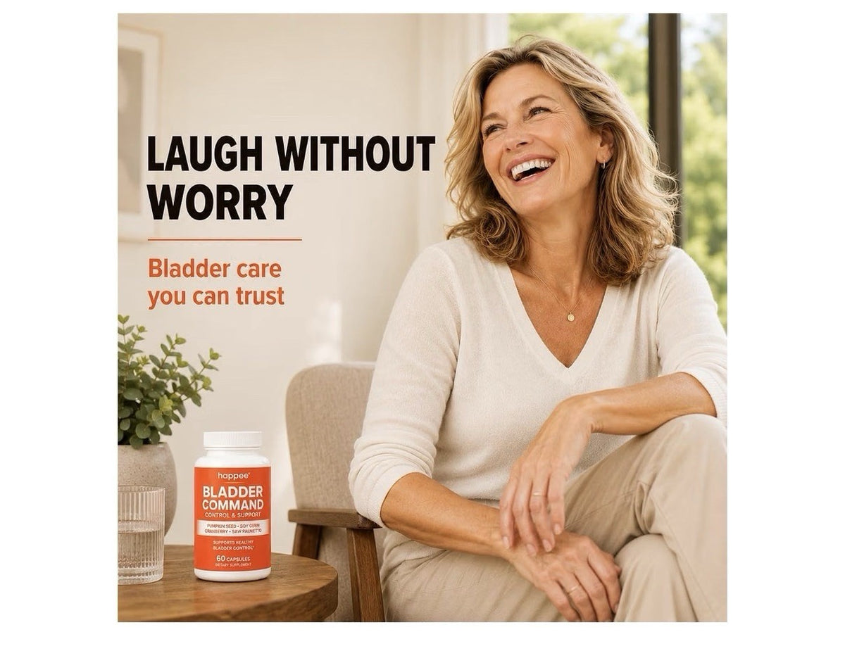 Happee Bladder Command Control & Support For Women & Men 60 Capsules