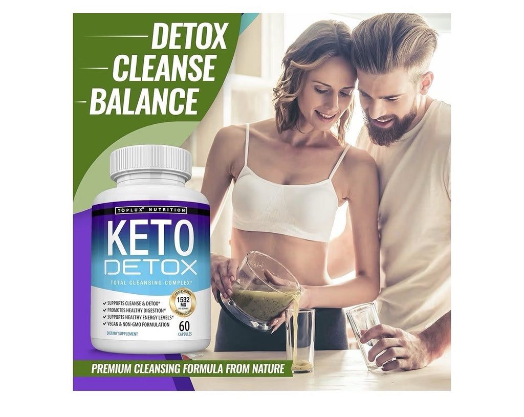 Toplux Keto Detox Total Cleansing Complex 1532 Mg Natural Detox 2 Pack
