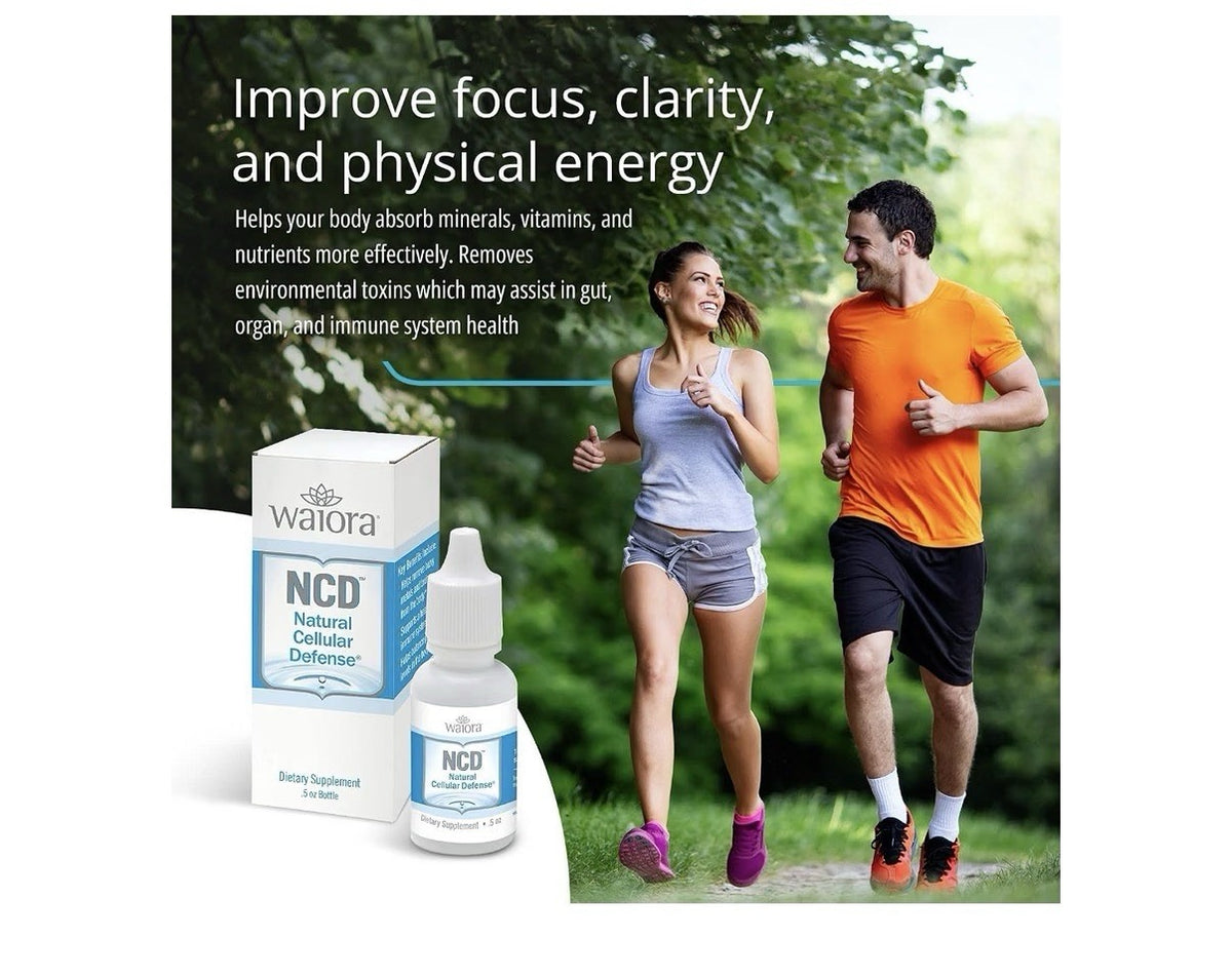 2 Pack Waiora NCD Natural Cellular Defense Liquid Drops Mineral Cellular Support