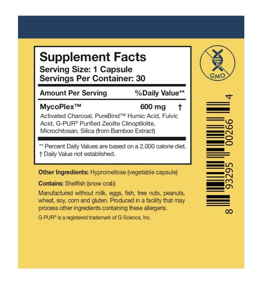 Researched Nutritionals MycoPul Advanced Mycotoxin Binder Complex 30 Capsules
