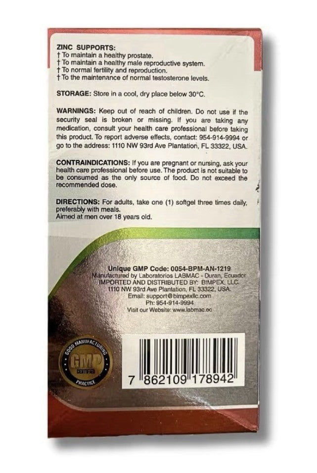 Prosta Eros Black Maca Prostate Support Supplement 7 Natural Ingredients 60 Caps