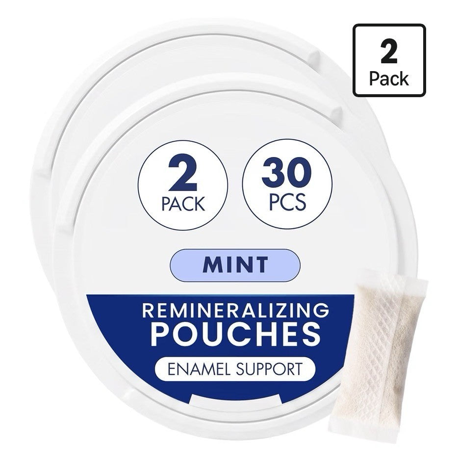 Larineco REMINERALIZING POUCHES Xylitol Oral Care Mint Flavor 2 Pack